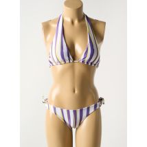LUNA - Maillot de bain 2 pièces violet en polyamide - Femme - Taille 36 - Modz