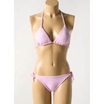 LUNA - Maillot de bain 2 pièces rose en polyamide - Femme - Taille 36 - Modz