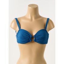 BLUELOBSTER - Haut de maillot de bain bleu en polyamide - Femme - Taille 36 - Modz