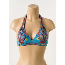 BLUELOBSTER - Haut de maillot de bain bleu en polyester - Femme - Taille 36 - Modz
