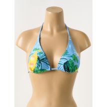 BLUELOBSTER - Haut de maillot de bain bleu en polyester - Femme - Taille 38 - Modz