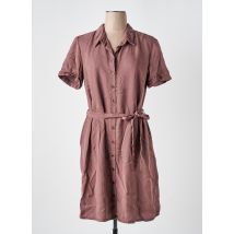 KANOPE - Robe mi-longue marron en lyocell - Femme - Taille 40 - Modz