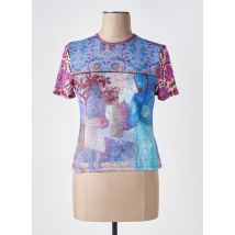 DESIGUAL - T-shirt violet en polyester - Femme - Taille 36 - Modz