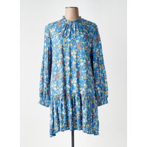 SUPERDRY - Robe courte bleu en viscose - Femme - Taille 42 - Modz