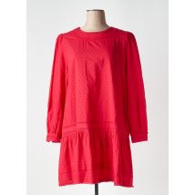 SUPERDRY - Robe courte rouge en coton - Femme - Taille 42 - Modz