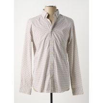 SELECTED - Chemise manches longues beige en coton - Homme - Taille S - Modz