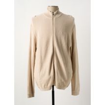 LEE COOPER - Gilet manches longues beige en coton - Homme - Taille XXL - Modz