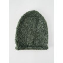 NOELINE - Bonnet vert en acrylique - Femme - Taille TU - Modz