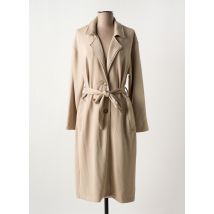 BROADWAY - Manteau long beige en polyester - Femme - Taille 44 - Modz