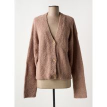 BROADWAY - Gilet manches longues marron en polyester - Femme - Taille 46 - Modz