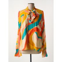 SYMBIOSE - Blouse orange en polyester - Femme - Taille 40 - Modz