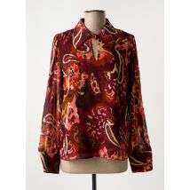 SYMBIOSE - Blouse rouge en polyester - Femme - Taille 40 - Modz