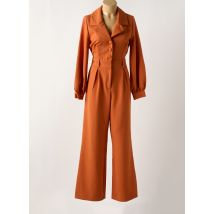 SYMBIOSE - Combi-pantalon orange en polyester - Femme - Taille 40 - Modz