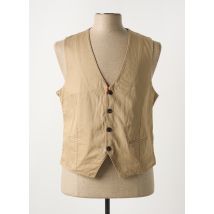 MAISON WOOLIES - Gilet sans manche beige en lin - Homme - Taille XL - Modz