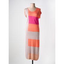 LE PETIT BAIGNEUR - Robe longue orange en viscose - Femme - Taille 42 - Modz