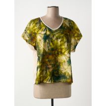 LA FÉE ATELIER BY LA FÉE MARABOUTÉE - T-shirt vert en coton - Femme - Taille 36 - Modz