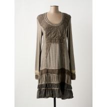 ELISA CAVALETTI - Robe mi-longue marron en coton - Femme - Taille 44 - Modz