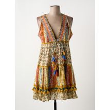 PEACE + LOVE - Robe courte orange en coton - Femme - Taille 38 - Modz