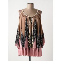 MY STORY - Tunique manches longues rose en viscose - Femme - Taille TU - Modz