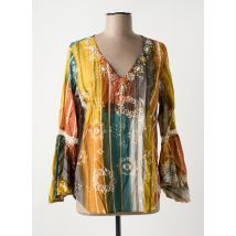 PEACE + LOVE - Blouse orange en coton - Femme - Taille 38 - Modz