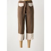ROSAM - Pantacourt marron en coton - Femme - Taille 38 - Modz