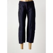 AVENTURES DES TOILES - Pantacourt bleu en ramie - Femme - Taille 38 - Modz