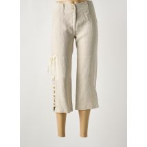 COCO MENTHE - Pantacourt beige en lin - Femme - Taille 36 - Modz