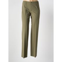 VERTIGO - Pantalon droit vert en polyester - Femme - Taille 36 - Modz