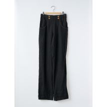 ROSA ROSAM - Pantalon droit noir en lin - Femme - Taille 36 - Modz