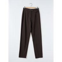 ROSA ROSAM - Pantalon slim marron en polyester - Femme - Taille 36 - Modz