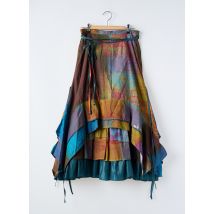 BAI AMOUR - Jupe longue bleu en coton - Femme - Taille 36 - Modz