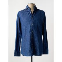 FACONNABLE - Chemise manches longues bleu en coton - Homme - Taille S - Modz