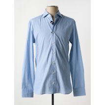 HACKETT - Chemise manches longues bleu en coton - Homme - Taille S - Modz