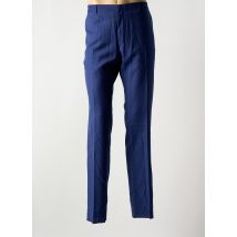 AZZARO - Pantalon slim bleu en laine vierge - Homme - Taille 48 - Modz
