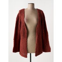 HEINE - Gilet manches longues marron en acrylique - Femme - Taille 42 - Modz