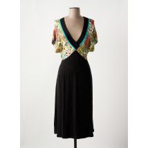 GEORGES FRANCK - Robe mi-longue noir en viscose - Femme - Taille 38 - Modz