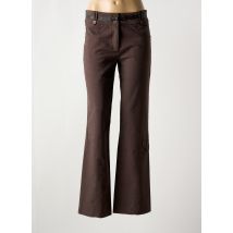 GEORGES FRANCK - Pantalon droit marron en polyester - Femme - Taille 40 - Modz