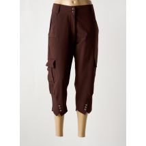 GEORGES FRANCK - Pantacourt marron en polyester - Femme - Taille 42 - Modz