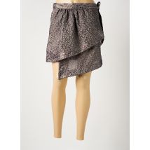 PASCAL MILLET - Jupe courte gris en soie - Femme - Taille 38 - Modz
