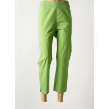 DEVERNOIS - Pantalon 7/8 vert en coton - Femme - Taille 46 - Modz