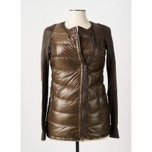 VENTCOUVERT - Doudoune marron en cuir d'agneau - Femme - Taille 42 - Modz