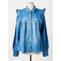 ACQUAVERDE - Chemisier bleu en coton - Femme - Taille 42 - Modz