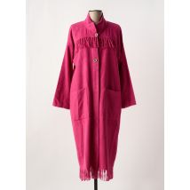 LE CHAT - Manteau long rose en acrylique - Femme - Taille 36 - Modz