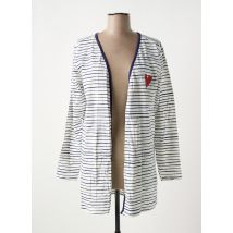 MELISSA BROWN - Robe de chambre blanc en coton - Femme - Taille 36 - Modz