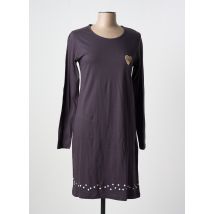 MELISSA BROWN - Chemise de nuit gris en coton - Femme - Taille 38 - Modz