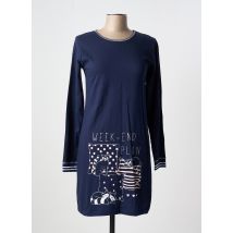 MELISSA BROWN - Chemise de nuit bleu en coton - Femme - Taille 36 - Modz