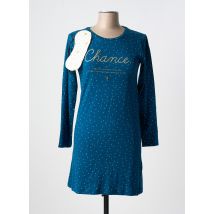 DODO - Chemise de nuit bleu en coton - Femme - Taille 36 - Modz