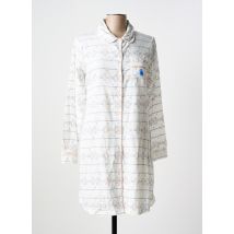 NAF NAF - Chemise de nuit blanc en coton - Femme - Taille 36 - Modz