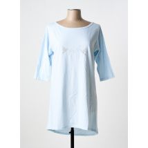 SENSIS - Chemise de nuit bleu en coton - Femme - Taille 36 - Modz