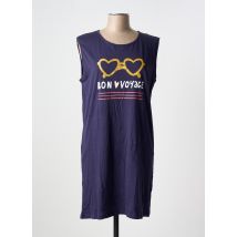 MELISSA BROWN - Chemise de nuit bleu en coton - Femme - Taille 42 - Modz